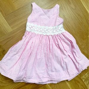 Polo Pink Seersucker Dress